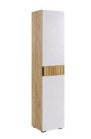 Шкаф Бери 1 дв дуб крафт золотой/белое дерево 