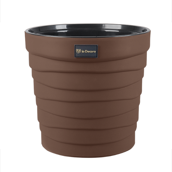 Кашпо "Бархан" (7,5л) Цв. Мокачино (Арт. КШ-4366)