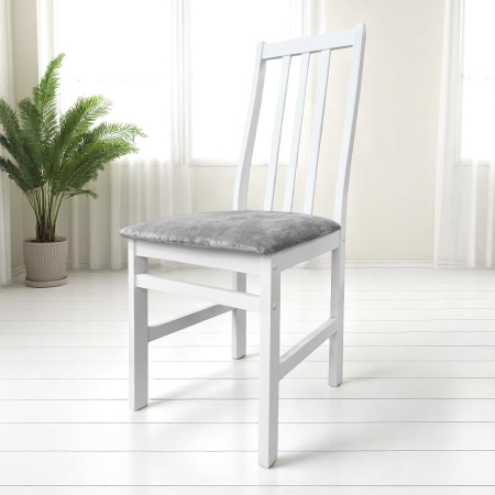 Стул Соло белый/KATANIY 18 (Светло-Грифельный)