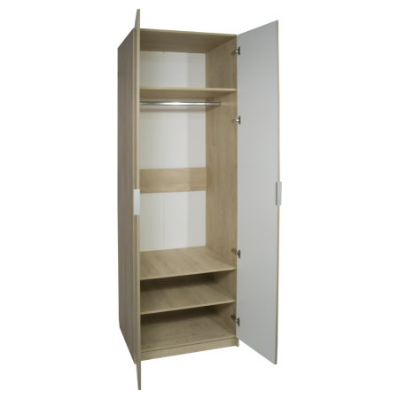 Сен-Дени Шкаф 800 2двери Дуб Эндгрейн/Вижн матовый 