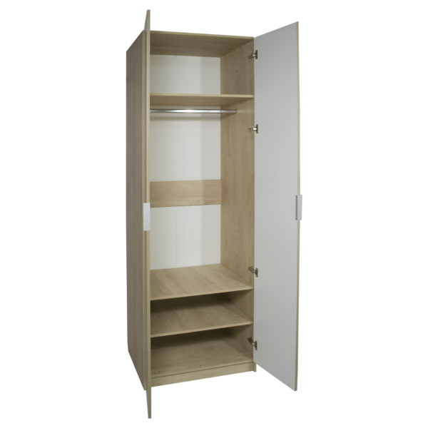 Сен-Дени Шкаф 800 2двери Дуб Эндгрейн/Вижн матовый 