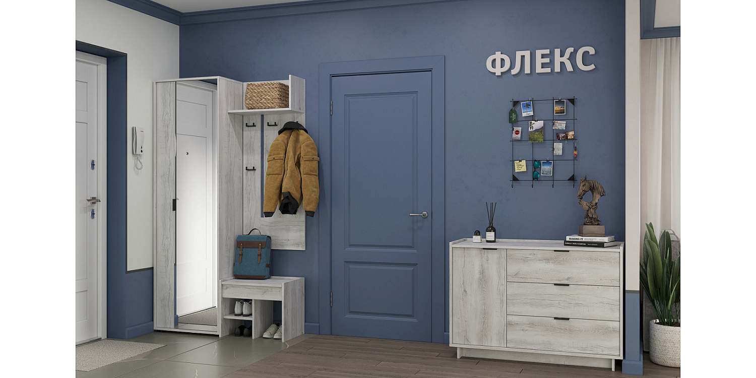 Флекс 88 Прихожая Тумба (Дуб шавиниган)