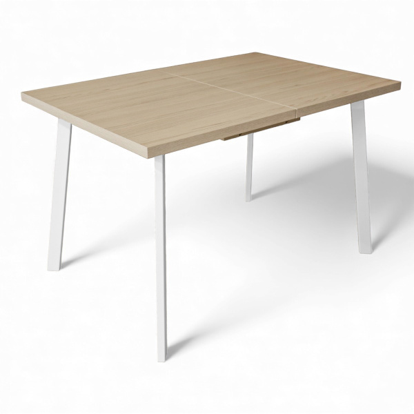 Стол Дублин CRAFT 32 ,1200(+380)*800,бабочка,(ЛДСП Туя), В2/белый