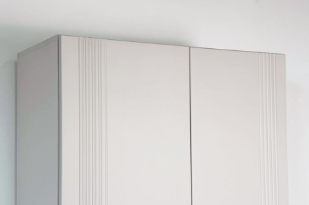 Шкаф двухдверный Рич кашемир/фрапучино матовый/черный