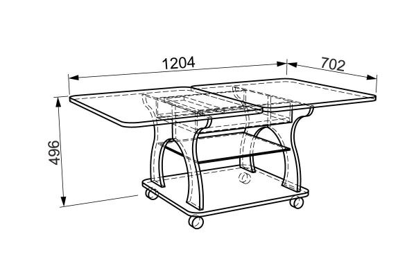 Стол журнальный Купер Дуб сонома