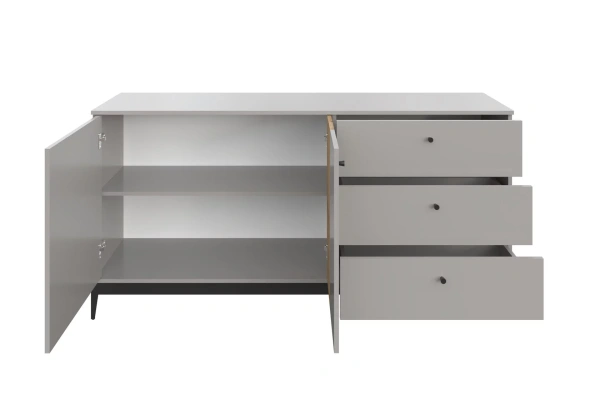 Комод Нордик Холодный серый/Дуб Артизан