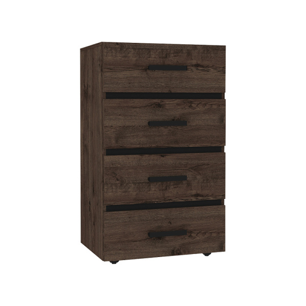 Nature 45 Комод Дуб Апрель темный-Черный