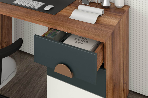 Тризиль Детская 476.05 Комод/Дуб Барокко/зел.камень