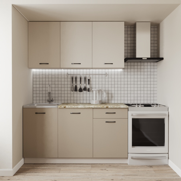 Кухонный гарнитур  №2/1 Кашемир/Дуб Латте/Дуб Мокко