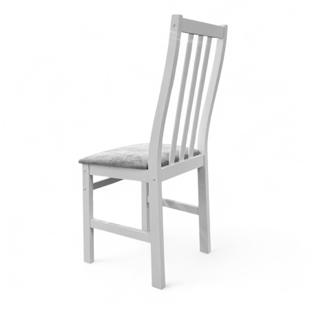 Стул Соло белый/KATANIY 18 (Светло-Грифельный)