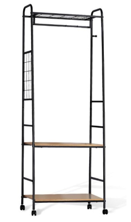 Вешалка Sheffilton Черный муар/скандинавский дуб