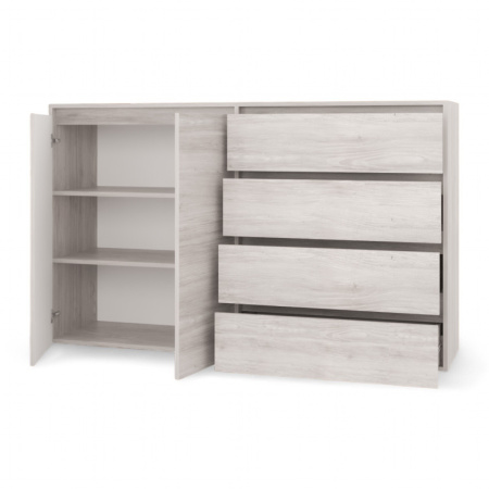 ВЕНСЕН Комод 4 ящика 2двери /Сосна Лофт/