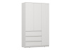 Шкаф ШР-3 Сити с ящиками Белый