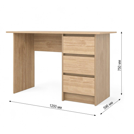 Стол письменный Венсен Дуб Сонома