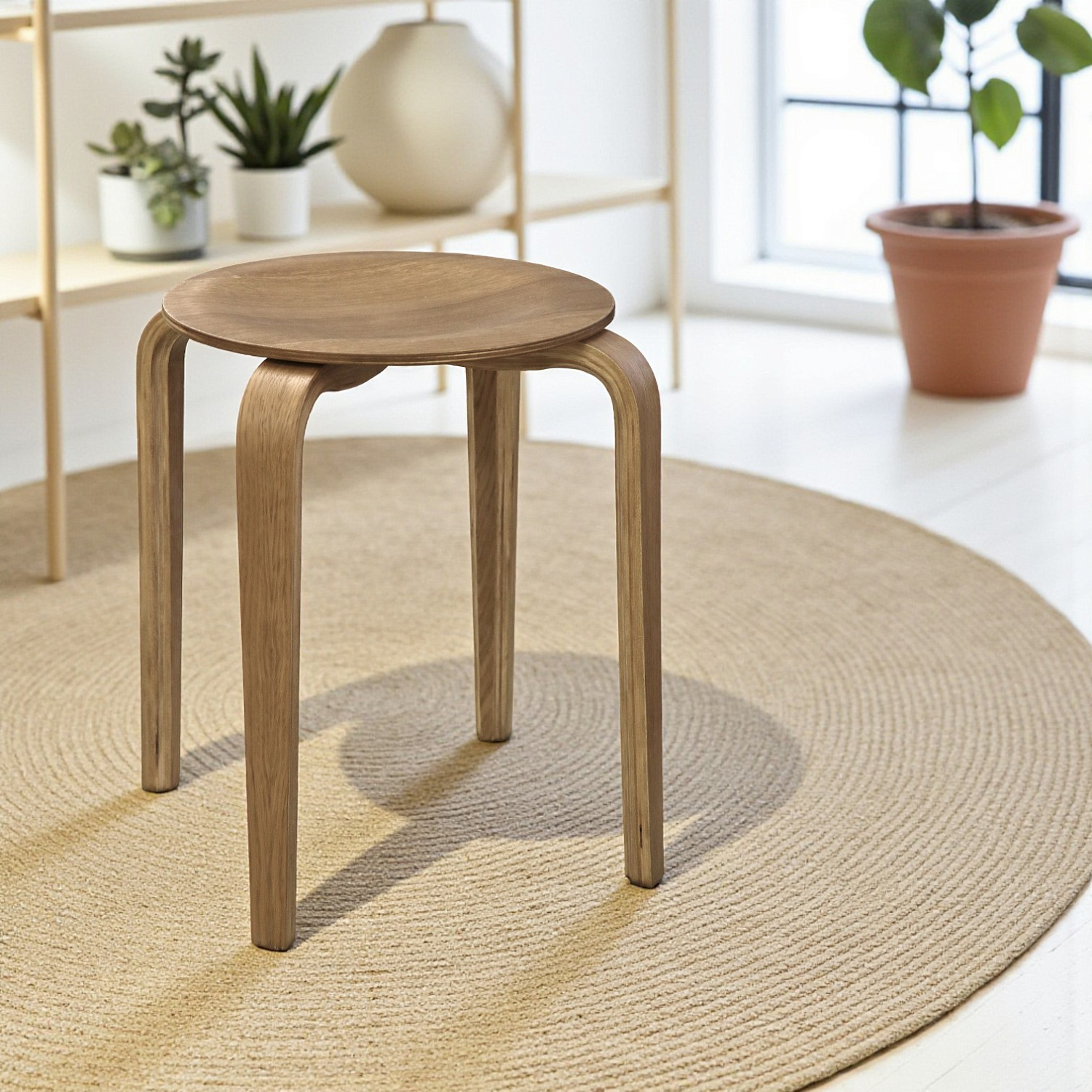 Табурет "Реал" Каркас дуб натуральный