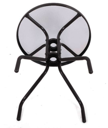 Стол LRRT-007 Круглый, металл/стекло