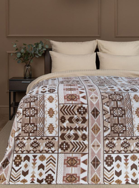 Плед Texrepublic фл печатный скрутка 2 сп,180*200,74678