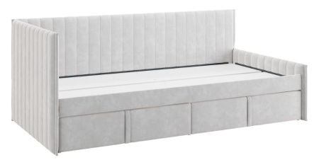 Кровать Твикс (Тахта)  с ящиками 90х200 галька