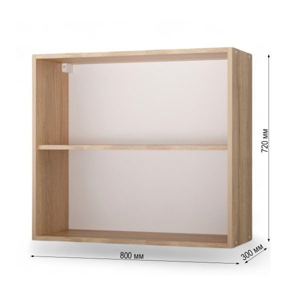 НОВА Корпус шкафа настенного 2-х дверного 800 / Дуб сонома