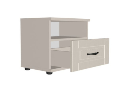 Тумба прикроватная Сити Бежевый песок/Кофе