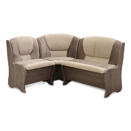 Обеденная группа "Комфорт", анкор темный/ткань в ассорт. (скамья, стол, табурет)