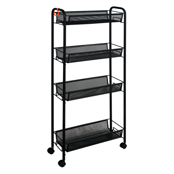 Этажерка Ладья 14К 4-х секцион. чёрный