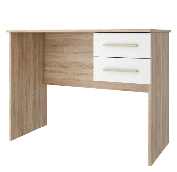 Стол с ящиками "Алекс" Дуб Сонома/ Белый