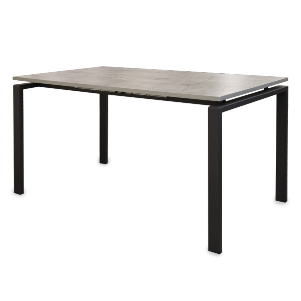 Стол Ареа,1400(+400)*800, металл БЕЛЫЙ+пластик (Бискайская сосна) B2