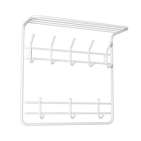 Вешалка 2х ярусная 60 см Белый