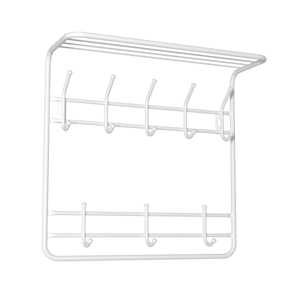 Вешалка 2х ярусная 60 см Белый