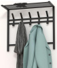 Вешалка Торонто 22 с полкой  2-х ярусная металл Черный*670 /ВСПТ22 Ч