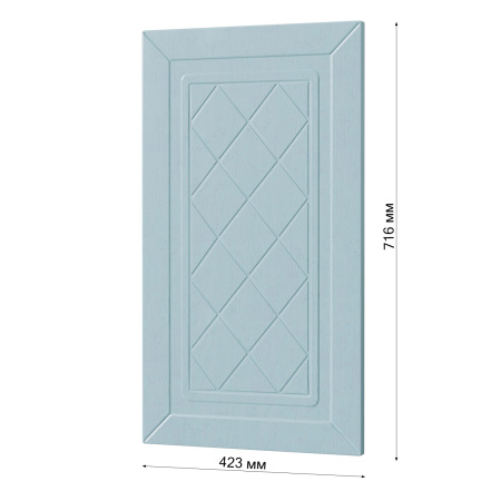 Фасад РОМБ голубой 423 на угловой верх