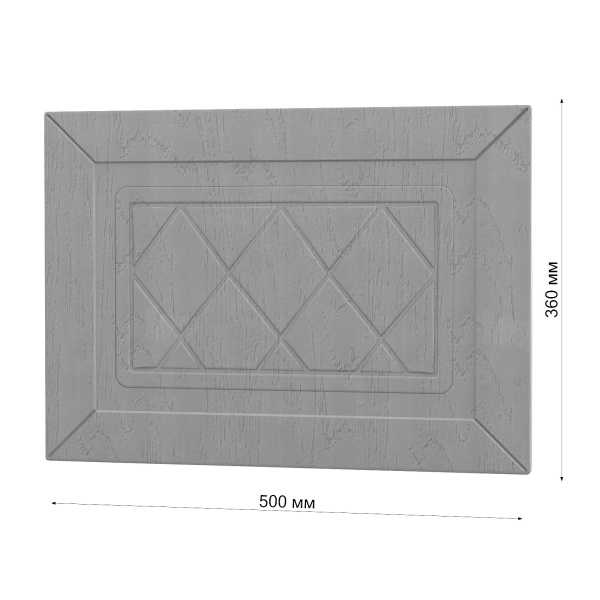 Фасад РОМБ серый h = 360 * 500