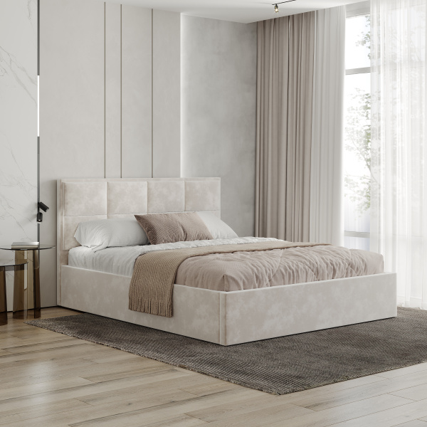 Кровать Линда 1600*2000 + основание с ПМ Миндаль